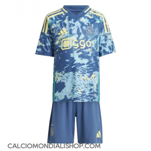 Maglie da calcio Ajax Seconda Maglia Bambino 2024-25 Manica Corta (+ Pantaloni corti)